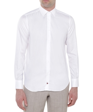 Long sleeve shirt with classic collar