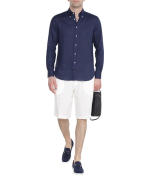 Long sleeve shirt with classic collar