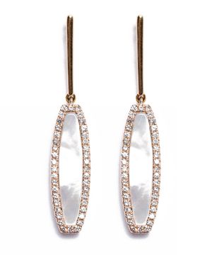 Crystal embellished earrings