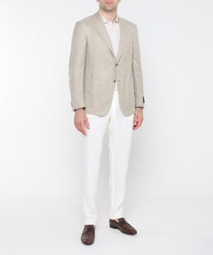 Straight-fit two button fastening blazer