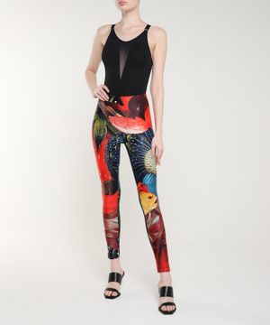 Leggings with graphic print