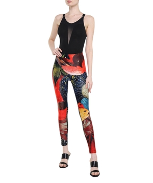 Leggings with graphic print