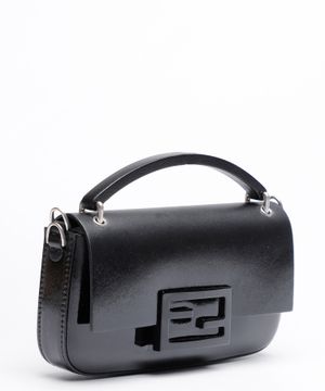 Baguette logo buckle shoulder bag