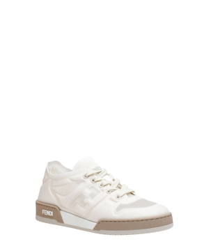 Logo mesh trim sneakers