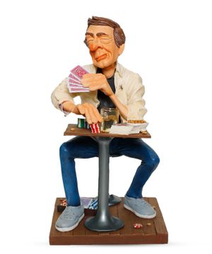Mr. Pokerface statue