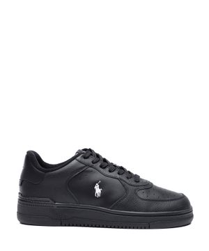 Court low-top leather sneakers