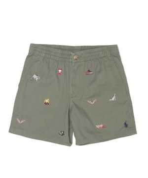 Embroidery embellished shorts