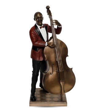 Bass Jazz musician statue