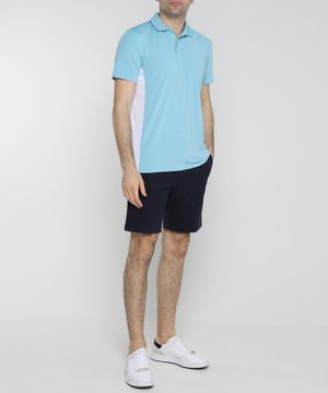 Short sleeve polo with classic collar