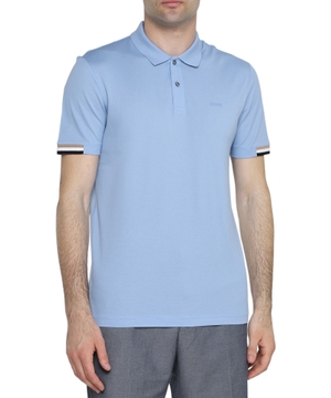 Loqo detallı düz biçimli polo