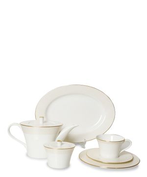 Ruffle Gold tea service for 6 persons
