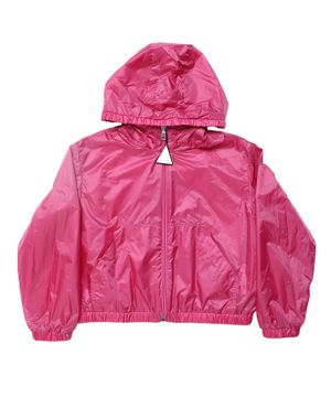 Hooded jacket with long sleeves