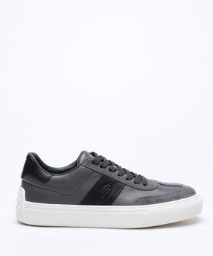 Suede trim sneakers