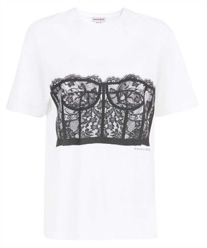 Lace printed t-shirt