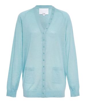 Long sleeve cardigan with button fastening