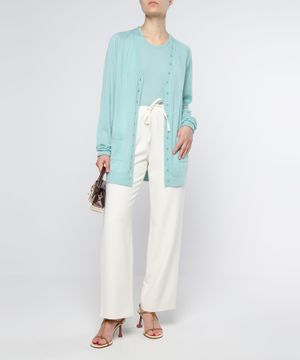 Long sleeve cardigan with button fastening