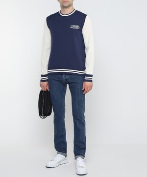 Logo-print long-sleeve jumper