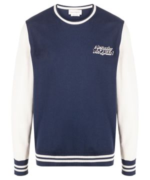 Logo-print long-sleeve jumper