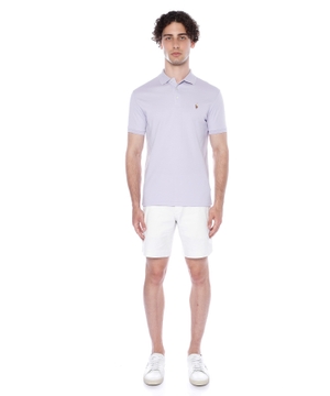 Short sleeve polo with classic collar