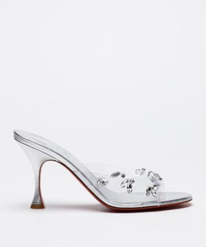 Crystal embellished Degraqueen sandals