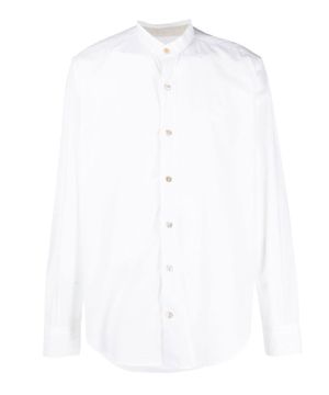 Straight-fit linen shirt