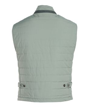 Sleeveless vest with button fastening