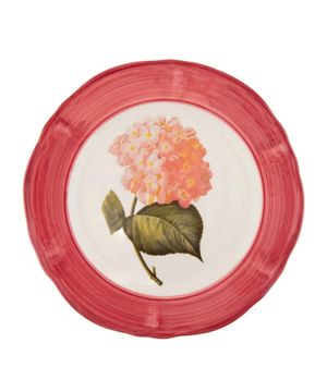 Тарелка с цветочным принтом