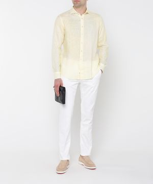 Straight-fit linen shirt