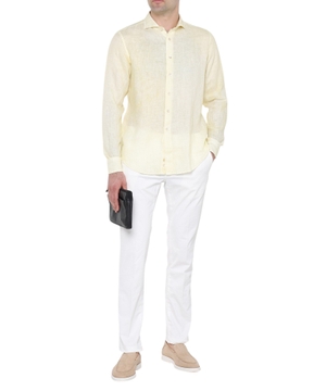 Straight-fit linen shirt