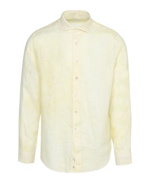 Straight-fit linen shirt