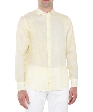 Straight-fit linen shirt