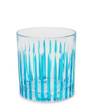 Striped design glass