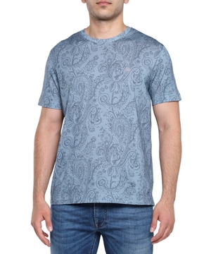 Paisley print cotton t-shirt