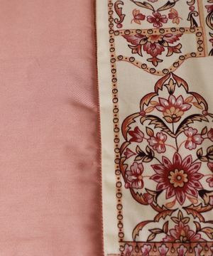 Floral design bed cover