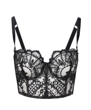 Lace design bustier