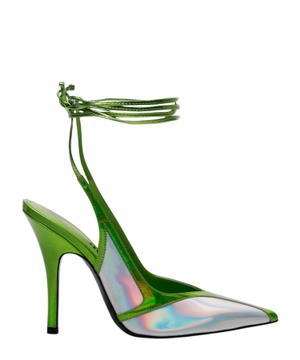 Tie fastening Venus Chrome pumps