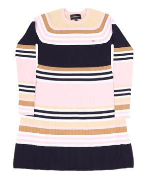 Striped long-sleeves dress