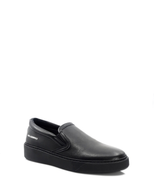 Loqo printli dəri slip-on