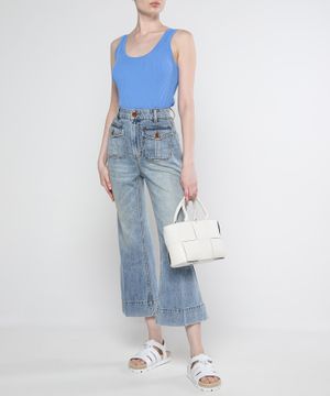 Raie cropped jeans