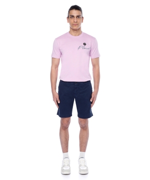 Straight-fit cotton shorts