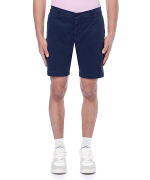 Straight-fit cotton shorts