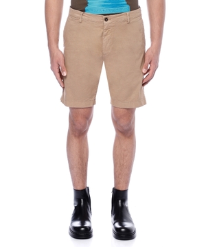 Straight-fit cotton shorts