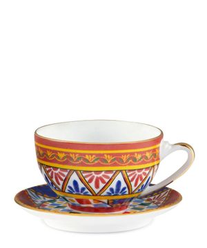 Printed cup and saucer set