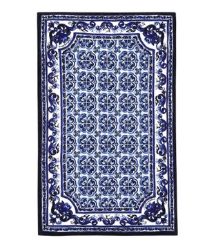 Towel with Blu Mediterraneo pattern