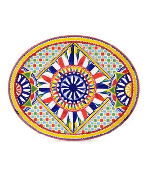 Plate with Carretto Sicilano pattern