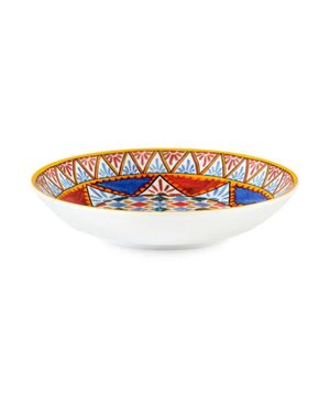 Set of soup plates with Carretto Sicilano pattern