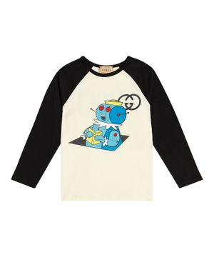 Long sleeves printed t-shirt