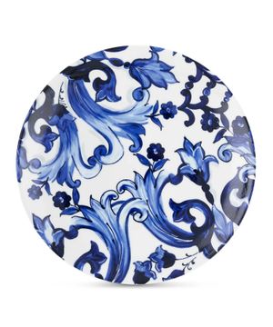 Charger plate with Blu Mediterraneo pattern