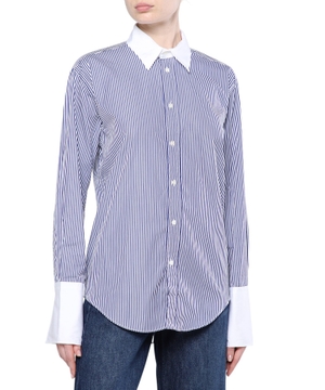 Long sleeve shirt with classic collar