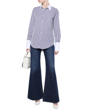 Long sleeve shirt with classic collar